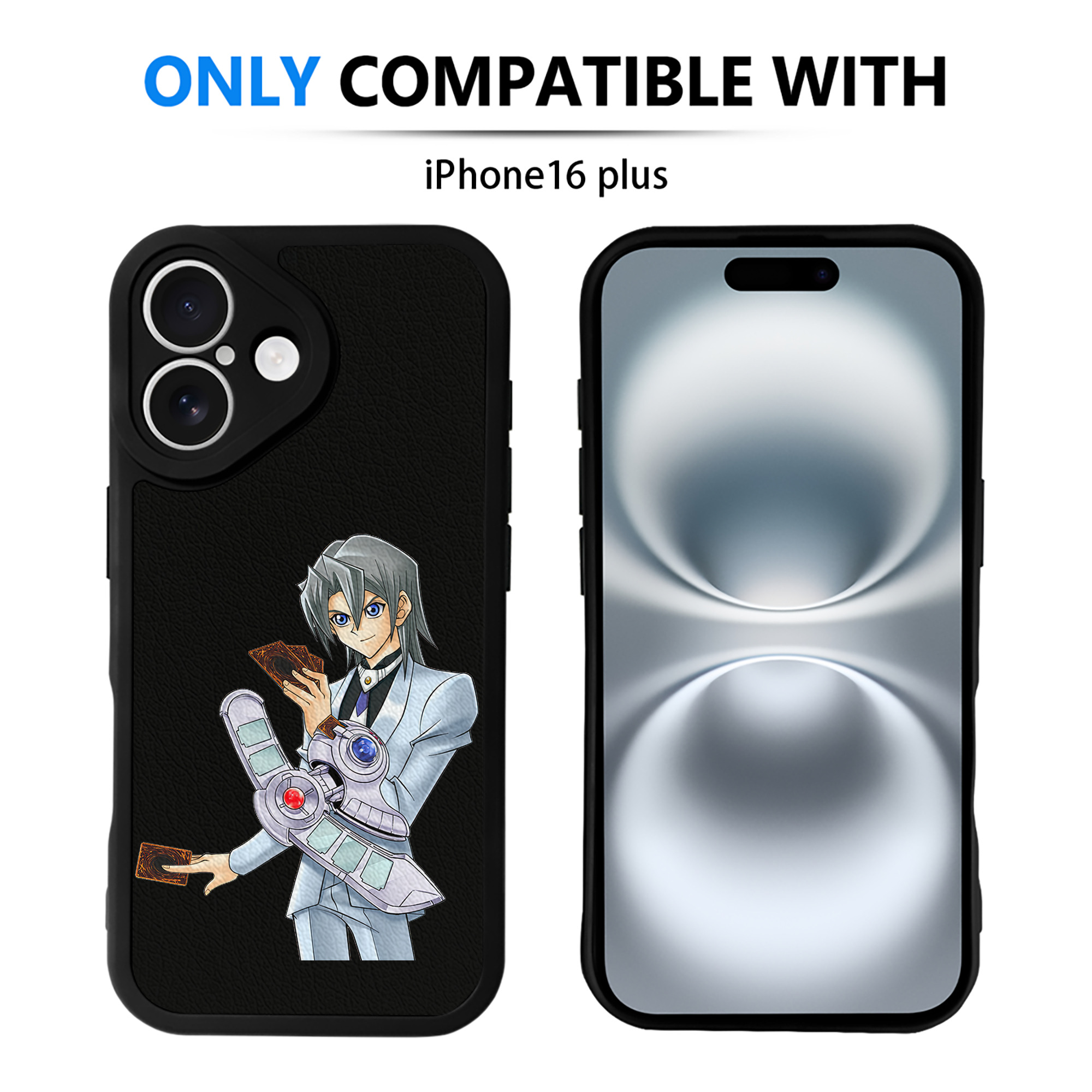 遊☆戯☆王 Yu-Gi-Oh! 【iPhone 16シリーズ対応】シリコンスマホケース（レザー調） 材質：シリコン